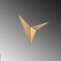 Opviq Wandleuchte gold Metall B/H/L: ca. 5x34x34 cm G9 1 Brennstellen