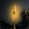 Opviq Wandleuchte gold Metall B/H/T/L: ca. 17x86x5x17 cm