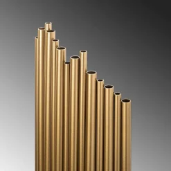 Opviq Wandleuchte gold Metall B/H/L: ca. 8x40x18 cm E14 1 Brennstellen