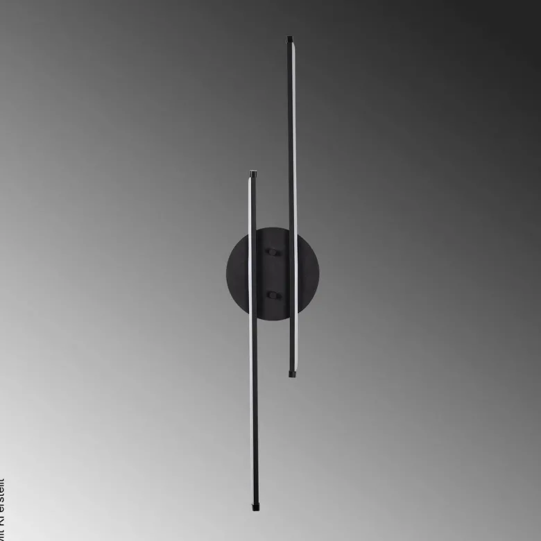 Opviq Wandleuchte Umut-13299 schwarz B/H/T/L: ca. 5x86x5x17 cm