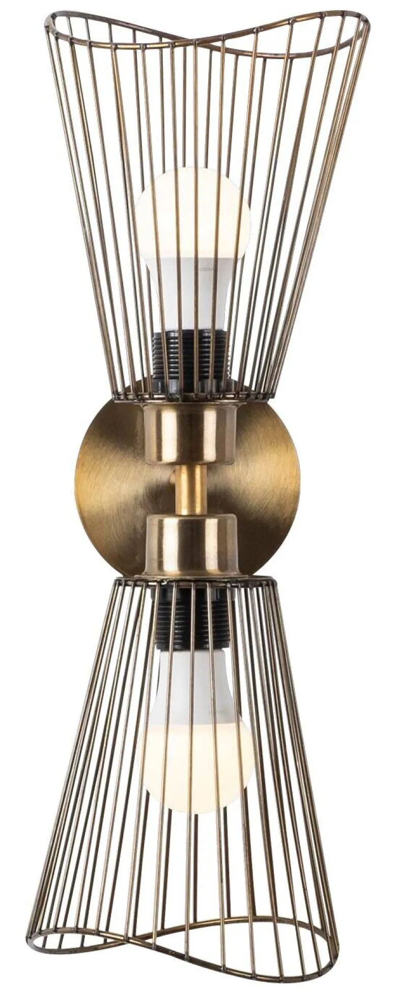 Opviq Wandleuchte Zeyno bronze Metall B/H/T/L/D: ca. 16x48x16x16x16 cm E27 2 Brennstellen