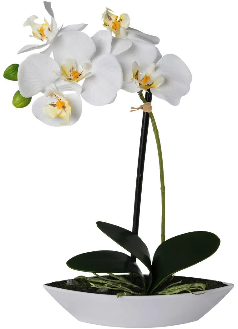 Orchidee weiß Kunststoff H: ca. 30 cm