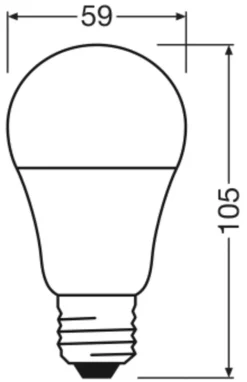 OSRAM LED-Leuchtmittel BASE Classic A AC55981 3er Pack E27