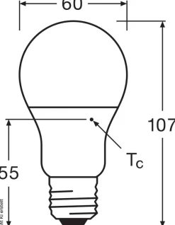 OSRAM LED-Leuchtmittel BASE Classic A AC55981 3er Pack E27
