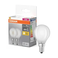 OSRAM LED-Leuchtmittel BASE Classic P AC32457 2er Pack E14