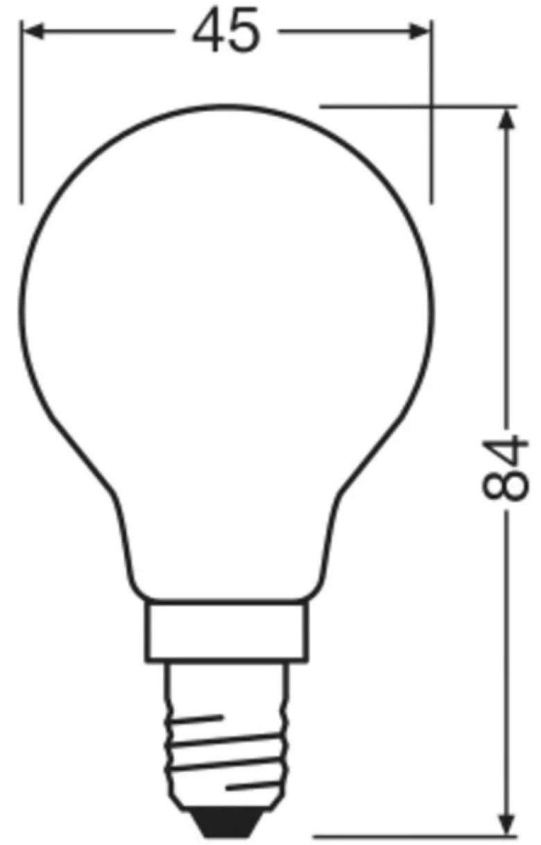 OSRAM LED-Leuchtmittel BASE Classic P AC32457 2er Pack E14