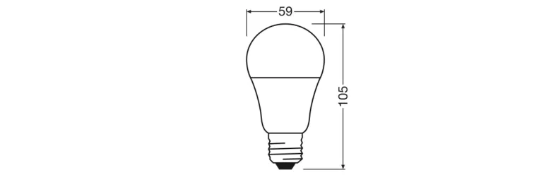 OSRAM LED-Leuchtmittel BASE Classic A AC55983 5er Pack E27