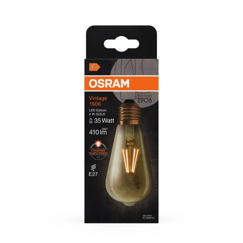 OSRAM LED-Leuchtmittel Edison Filamentlampe Vintage 1906 AC32351 E27