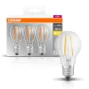 OSRAM LED-Leuchtmittel Filamentlampe BASE Classic A AC32394 3er Pack E27