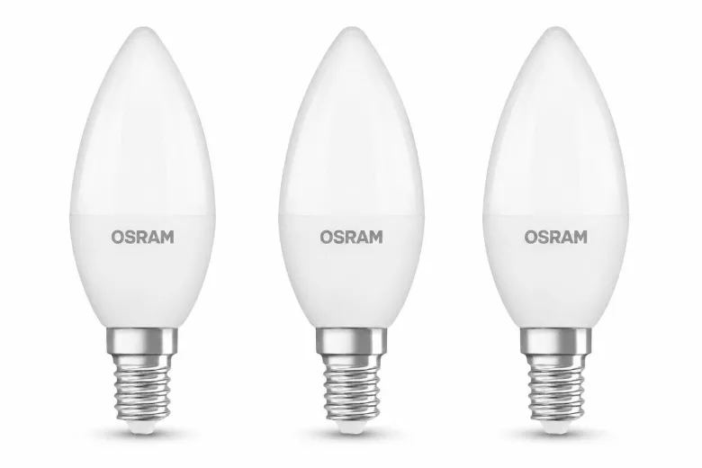 OSRAM LED-Leuchtmittel Minikerzenlampe BASE Classic B AC56448 3er Pack E14