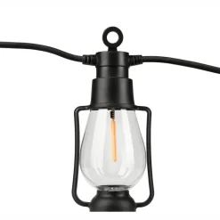 Outdoor-Lichterkette schwarz B/L: ca. 2x2000 cm
