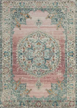 Outdoorteppich Salsa Outdoor pink B/H/L: ca. 80x13x300 cm