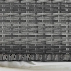 Outsunny Beistelltisch grau Polyrattan B/H/L: ca. 50x100x74 cm