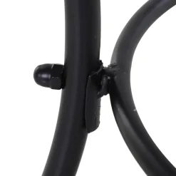 Outsunny Beistelltisch schwarz Metall B/H/L: ca. 45x50x45 cm