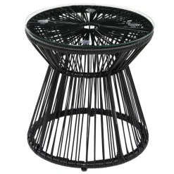 Outsunny Beistelltisch schwarz Eisen B/H/L: ca. 40x40x42 cm