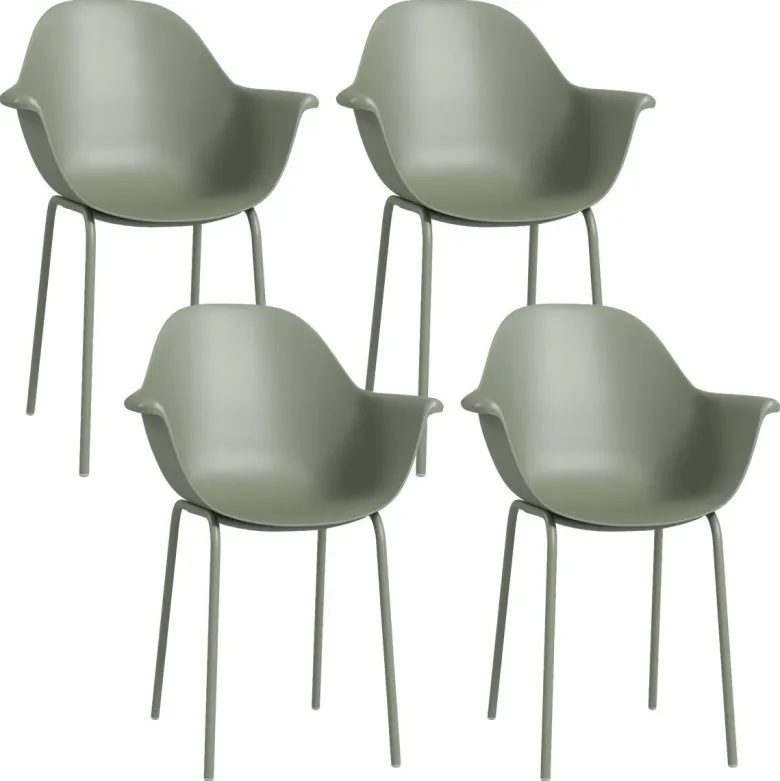 Outsunny Bistro-Set grün Kunststoff B/H/L: ca. 55x84x59 cm