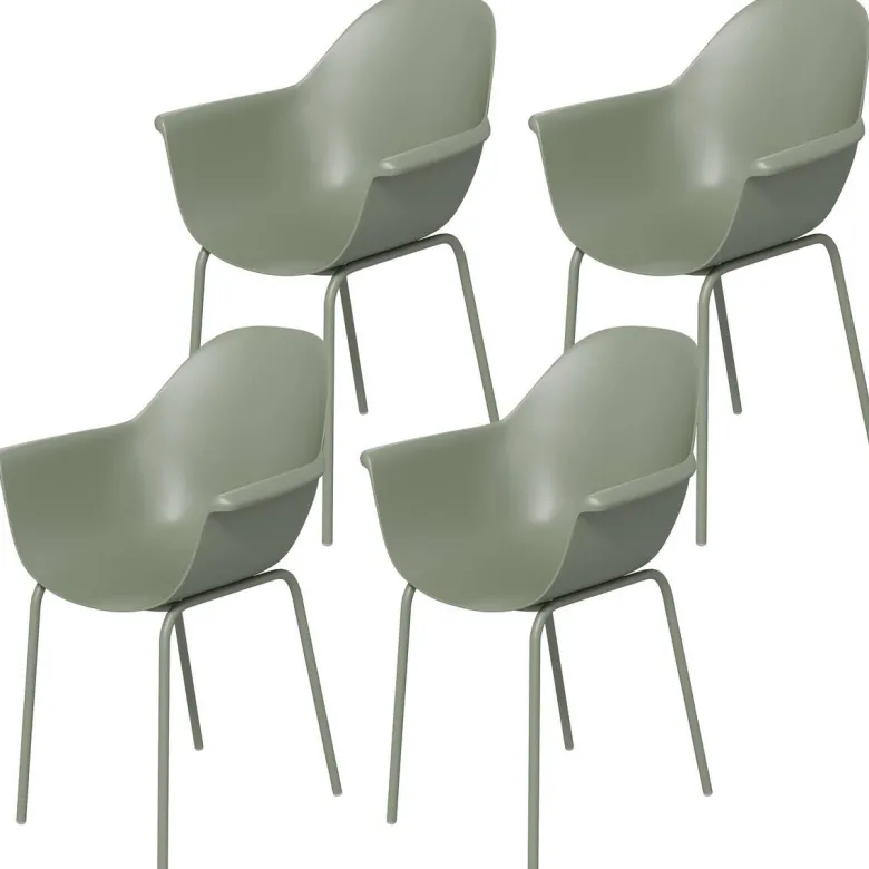 Outsunny Bistro-Set grün Kunststoff B/H/L: ca. 55x84x59 cm