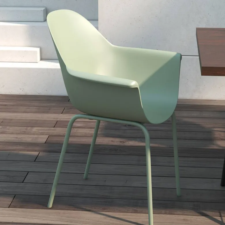Outsunny Bistro-Set grün Kunststoff B/H/L: ca. 55x84x59 cm