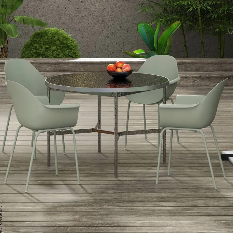 Outsunny Bistro-Set grün Kunststoff B/H/L: ca. 55x84x59 cm