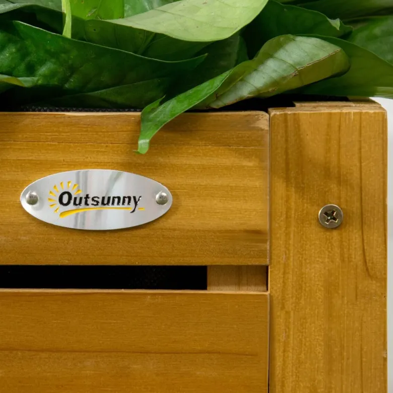 Outsunny Blumenkasten mit Arbeitsfläche