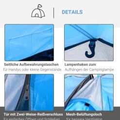 Outsunny Campingartikel B/H/L: ca. 206x426x154 cm