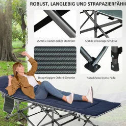 Outsunny Campingbett B/H/L: ca. 64,5x53x188 cm