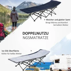 Outsunny Campingbett B/H/L: ca. 64,5x53x188 cm