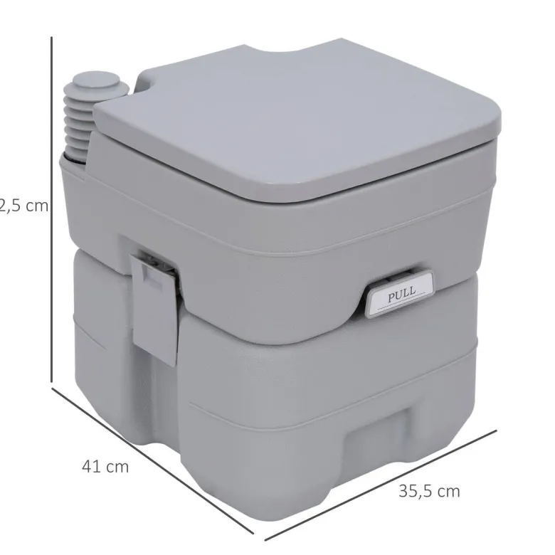 Outsunny Campingtoilette B/H/L: ca. 41x42,5x35,5 cm