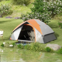 Outsunny Campingzelt rot Polyester B/H/L: ca. 150x110x210 cm