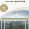 Outsunny Ersatzdach beige Polyester B/H/L: ca. 255x6x250 cm