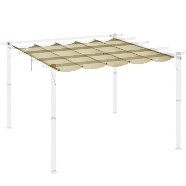 Outsunny Ersatzdach beige Polyester B/H/L: ca. 255x6x250 cm