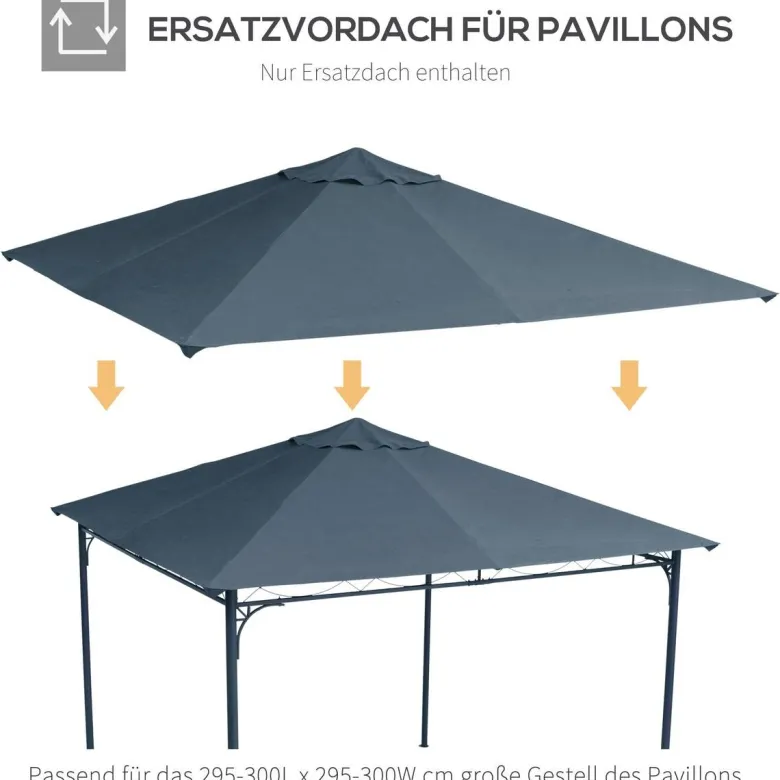 Outsunny Ersatzdach für Pavillon