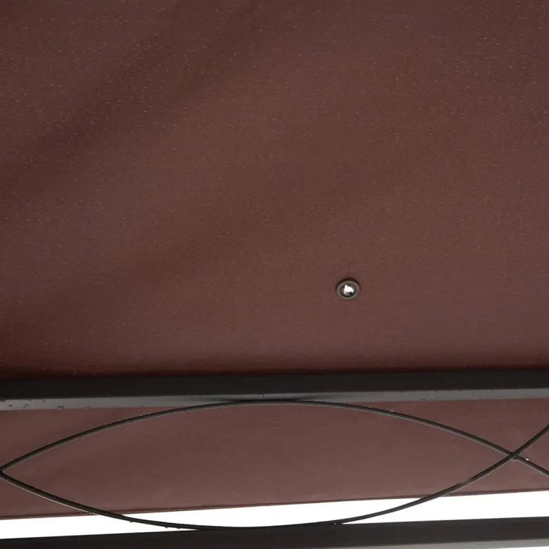 Outsunny Ersatzdach für Pavillon braun Polyester-Mischgewebe B/L: ca. 300x300 cm