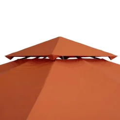 Outsunny Ersatzdach terra Polyester-Mischgewebe B/L: ca. 300x300 cm
