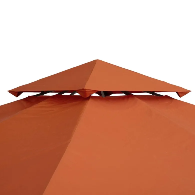 Outsunny Ersatzdach terra Polyester-Mischgewebe B/L: ca. 300x300 cm