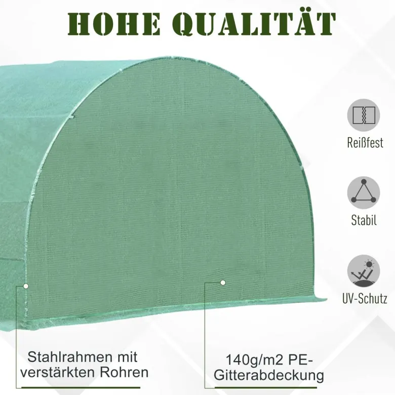 Outsunny Foliengewächshaus B/H/L: ca. 300x200x600 cm