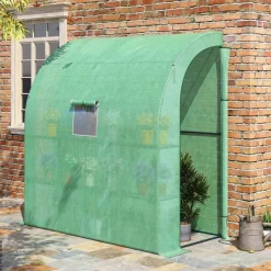Outsunny Foliengewächshaus mit 4 Regalen B/H/L: ca. 100x213x200 cm