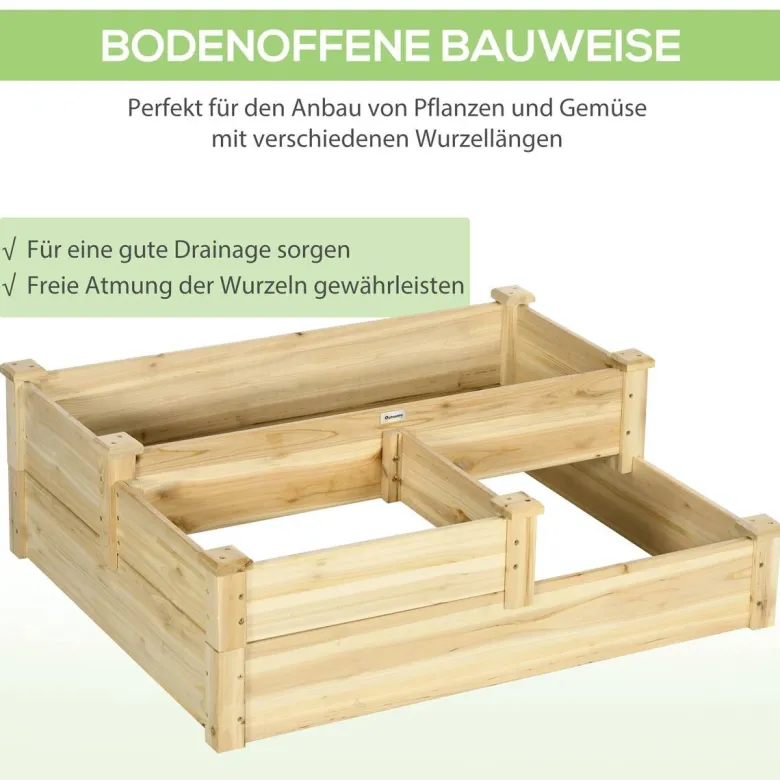 Outsunny Gartenbeet B/H/L: ca. 88x36x108 cm