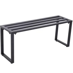 Outsunny Gartengarnitur schwarz Metall