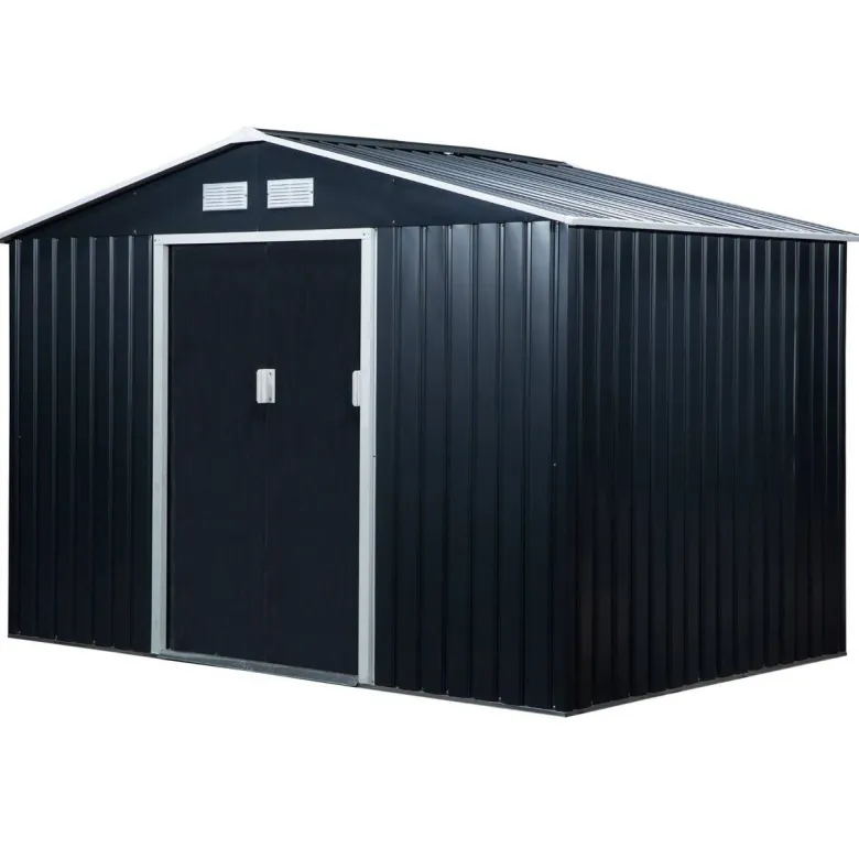 Outsunny Gartenhaus grau B/H/L: ca. 195x192x277 cm