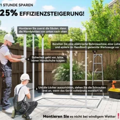 Outsunny Gartenhaus grau B/H/L: ca. 151x219x182 cm