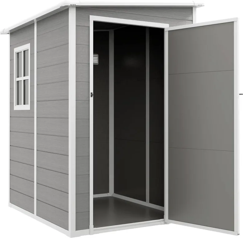 Outsunny Gartenhaus grau B/H/L: ca. 149x192x122 cm