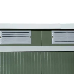Outsunny Gartenschrank grün Stahl B/H/T: ca. 277x173x130 cm