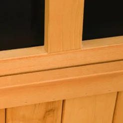 Outsunny Gartenschrank natur Holz B/H/L: ca. 56x60x127 cm