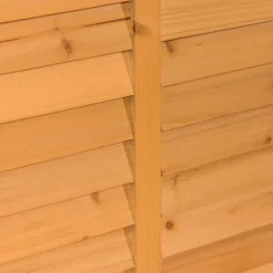 Outsunny Gartenschrank natur Holz B/H/L: ca. 56x60x127 cm