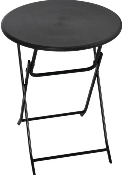 Outsunny Gartentisch dunkelgrau Stahl B/H/L: ca. 60x73x60 cm