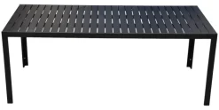 Outsunny Gartentisch schwarz Aluminium B/H/L: ca. 84,5x72x190 cm