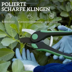 Outsunny Gartenwerkzeug Set grün Kunststoff B/H/L: ca. 6x2x21 cm