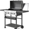 Outsunny Gasgrill Edelstahl B/H/L: ca. 55x103x135 cm