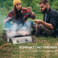 Outsunny Gasgrill Stahl B/H/L: ca. 46x21x48,5 cm